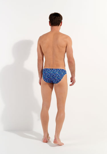 Socoa Swim Micro Briefs | Navy Print 402927-I0RA
